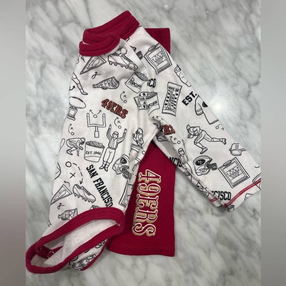 San Francisco 49ers infant long-sleeve set